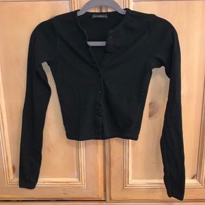 Brandy Melville Black Button Down Shirt